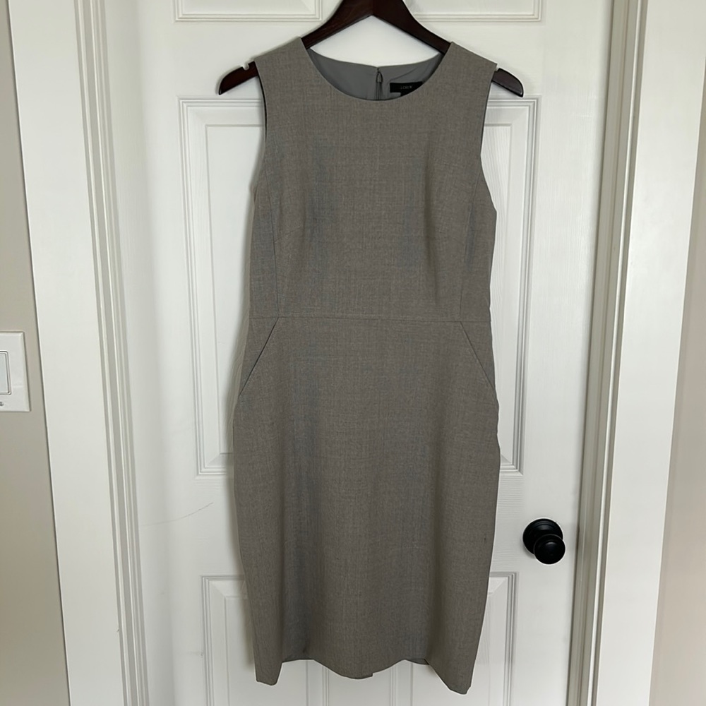 J. Crew Grey Sleeveless Dress